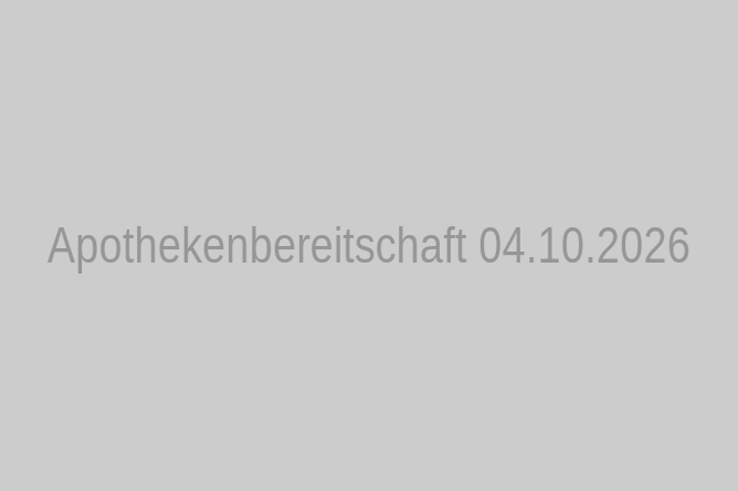 Apothekenbereitschaft 04.10.2026